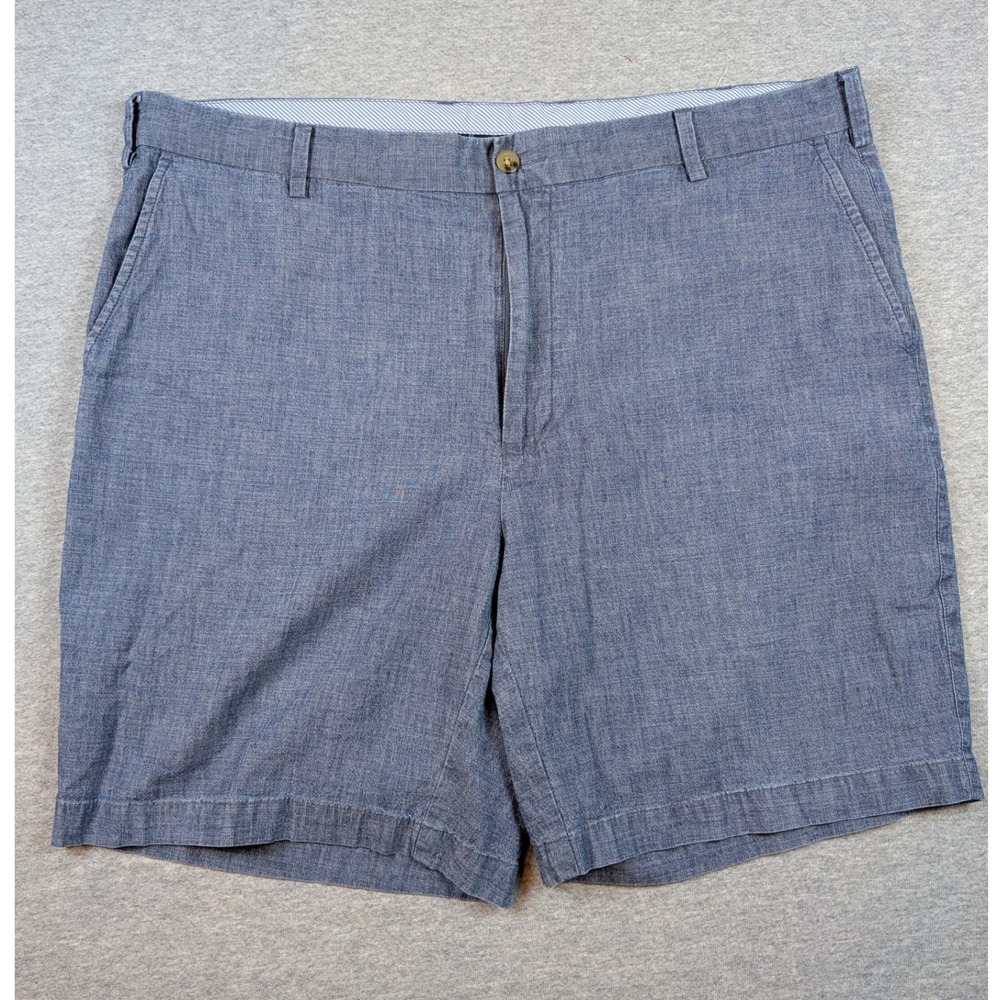 Peter Millar Mens Blue Stretch Cotton Shorts Size 38 MS23B12 Indigo Chambray